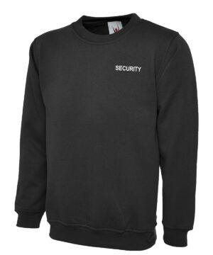 Embroidered SECURITY Black Sweatshirt