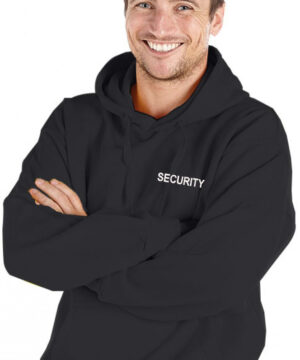 Embroidered SECURITY Black Hoody