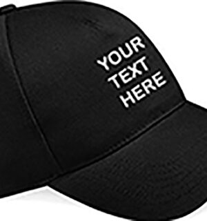 Personalised Black Classic Cap
