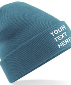 Personalised Airforce Blue Classic Beanie